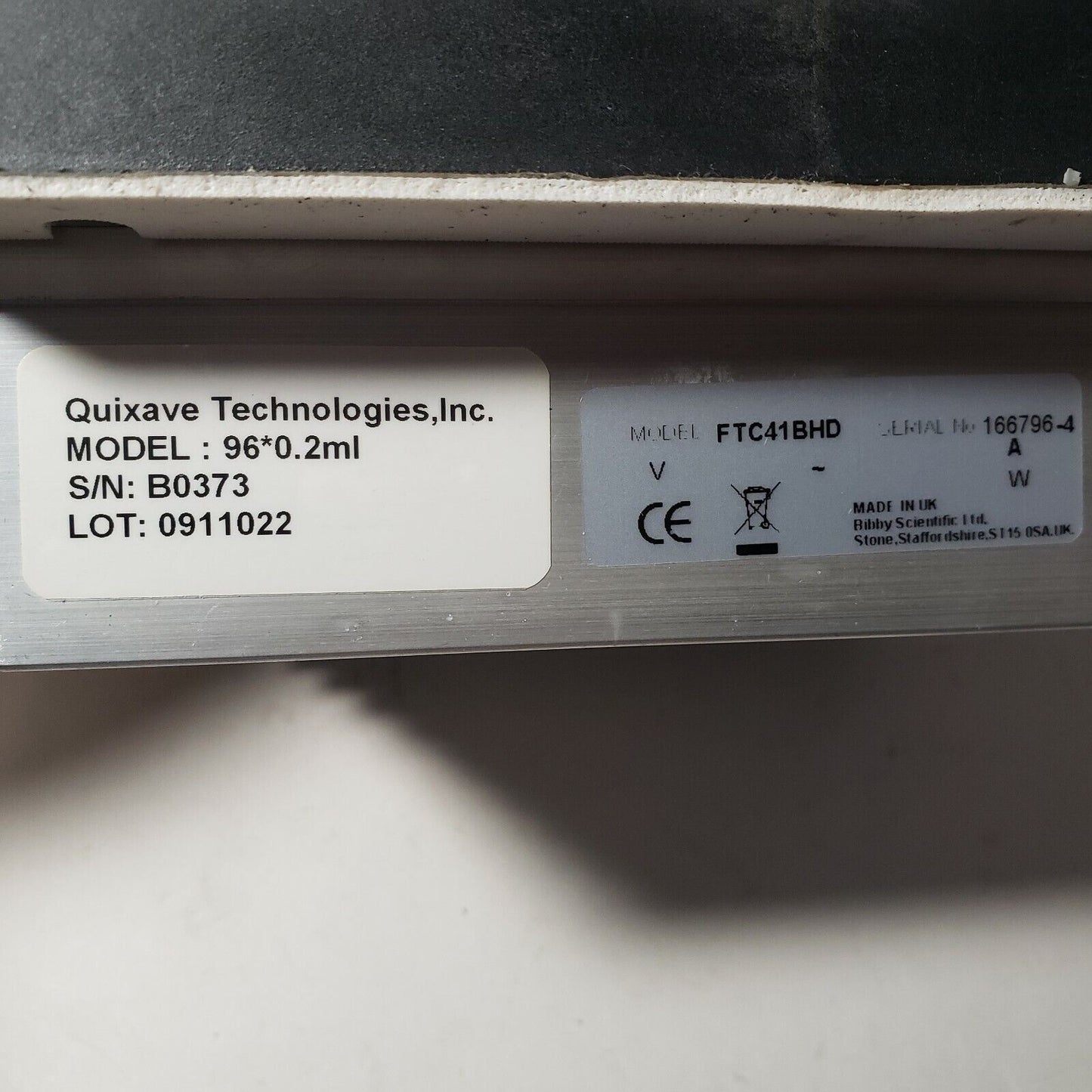 Quixave 96*0.2ml Thermal Cycler Heat Block 96 Samples Techne TC-4000 FTC41BHD