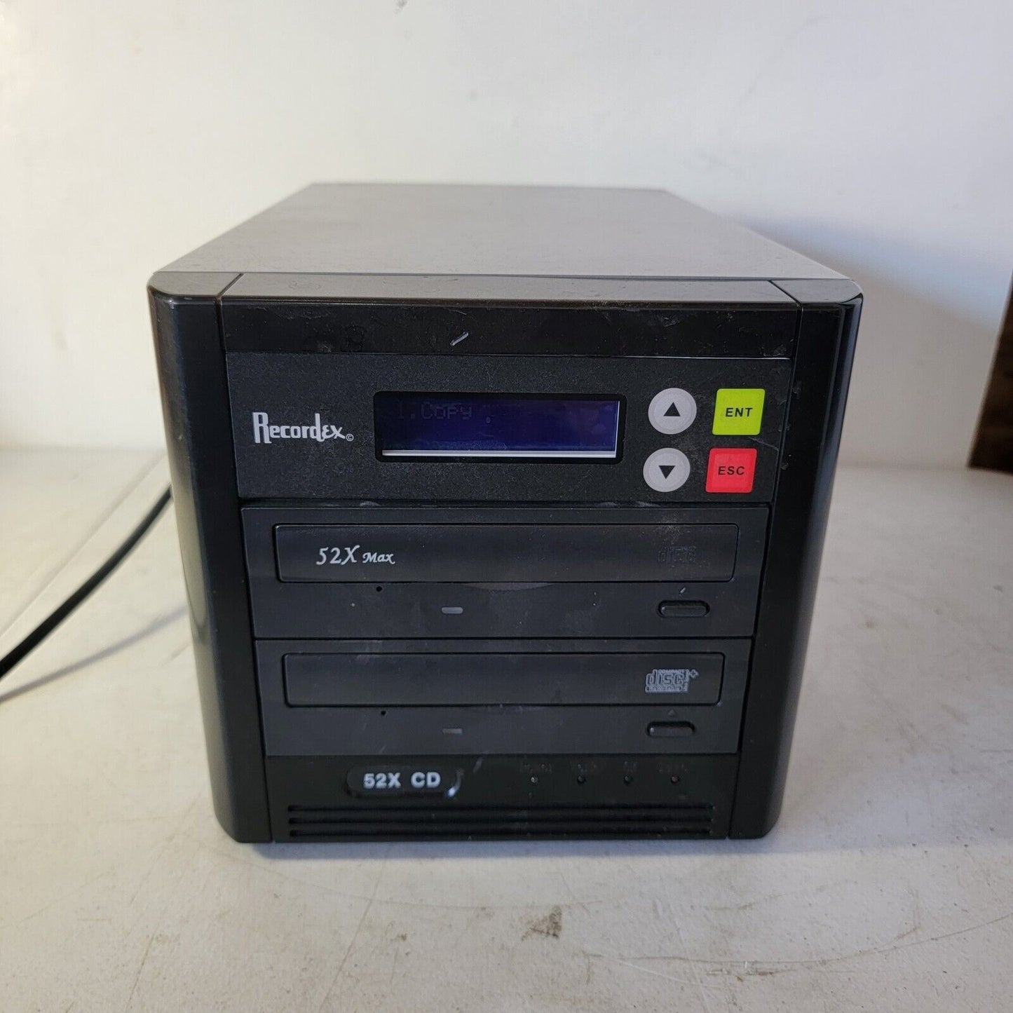 TESTED- WORKS Recordex 52x Max CD Duplicator Single One-to-One Copier