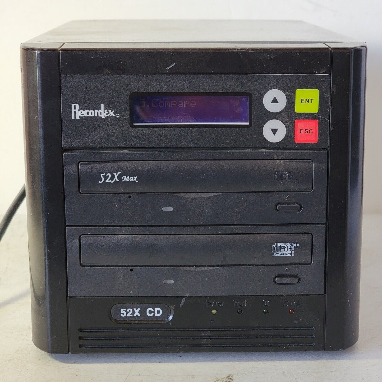 TESTED- WORKS Recordex 52x Max CD Duplicator Single One-to-One Copier