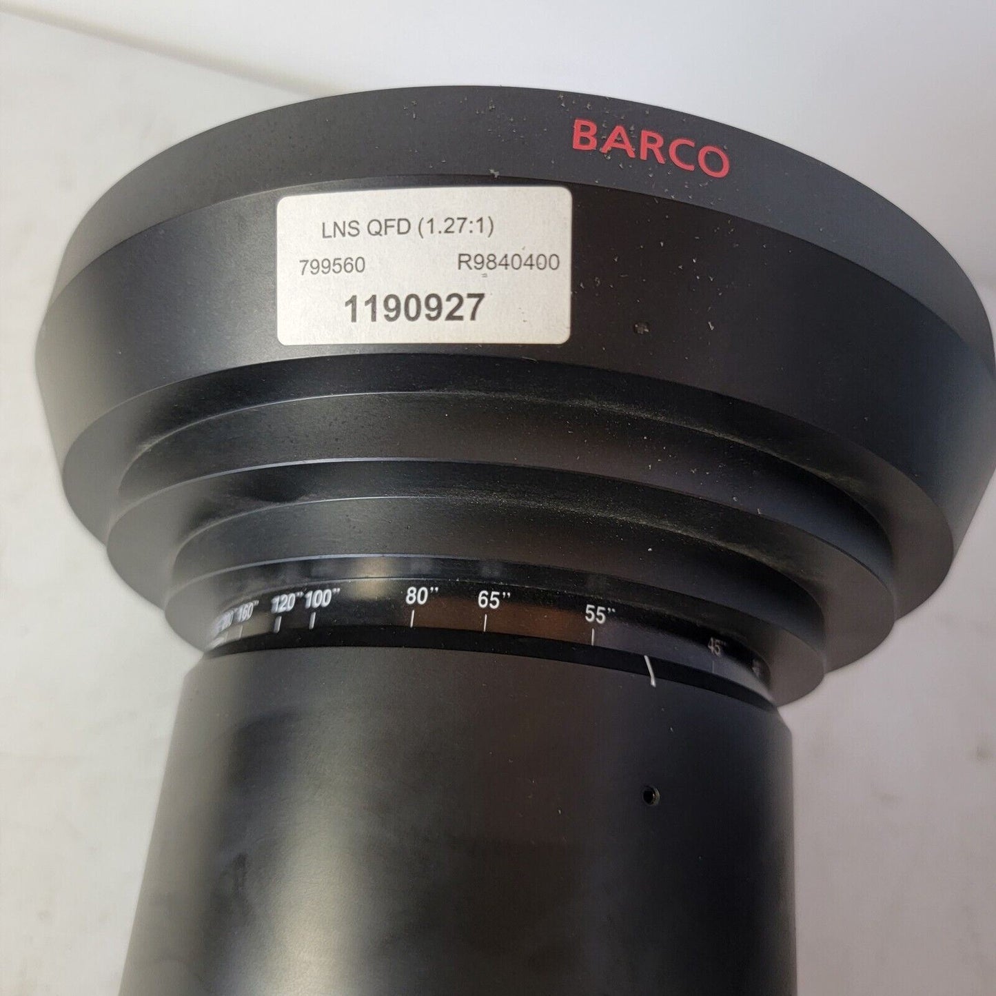 Barco LNS QFD 1.27:1 Projector Lens 1190927 799560 R9840400