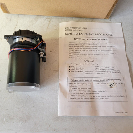 Christie Sanyo LNS-S30 Motorized Zoom Projector Lens