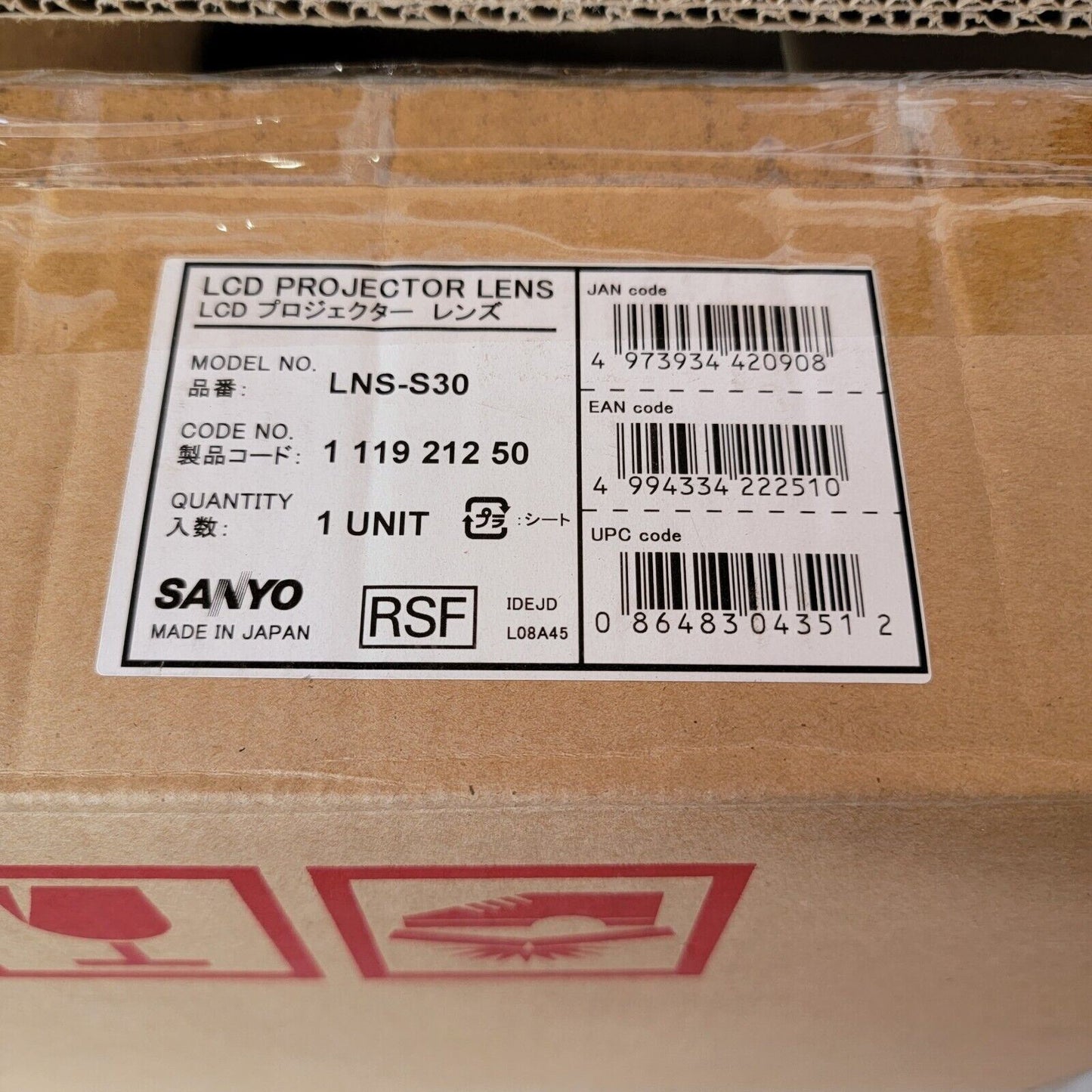 Christie Sanyo LNS-S30 Motorized Zoom Projector Lens
