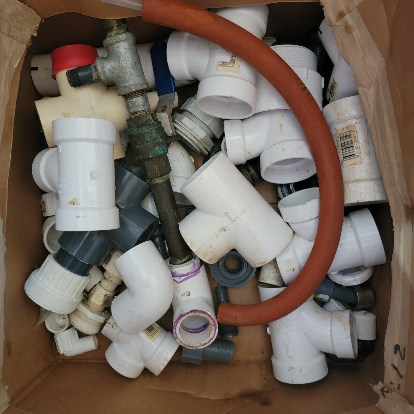 Large Lot of 100+ Misc PVC Fittings Used/New Assorted