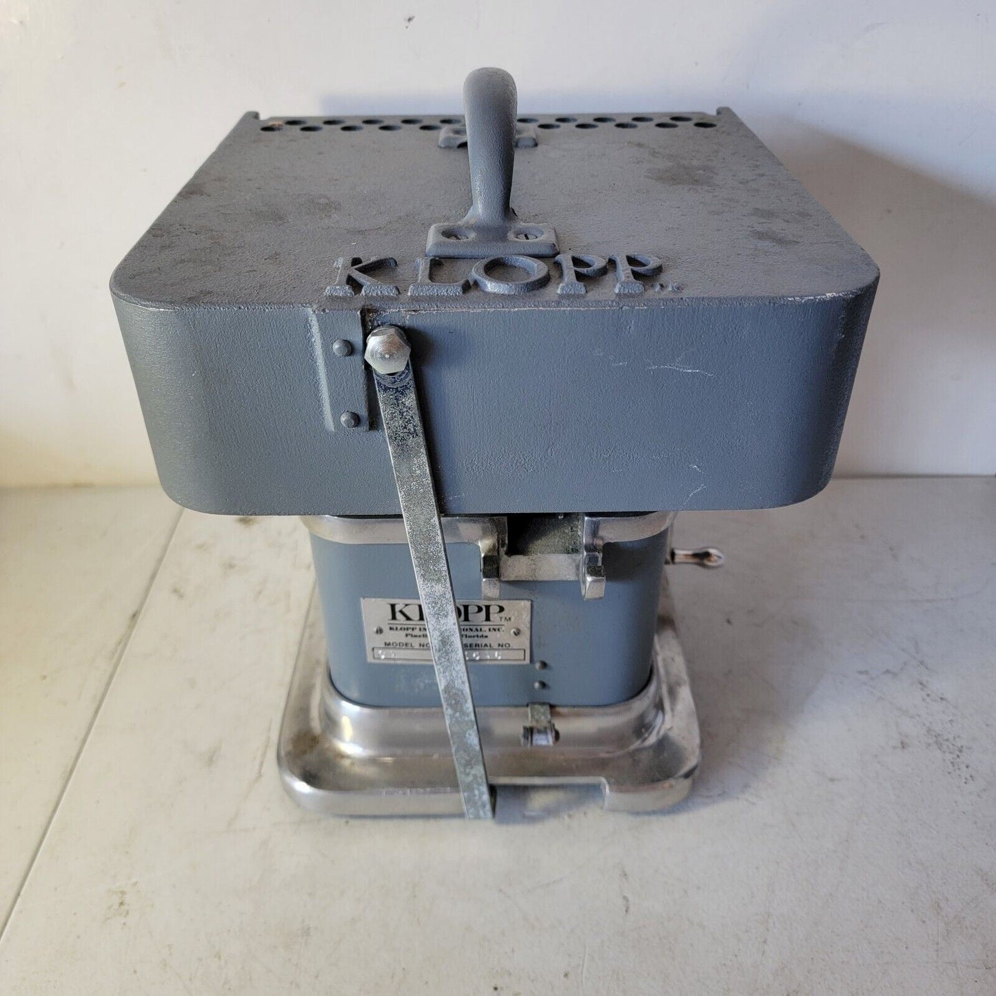 Vintage Klopp Manual Crank Coin Counter Machine Model CM -No Coin Tubes Included