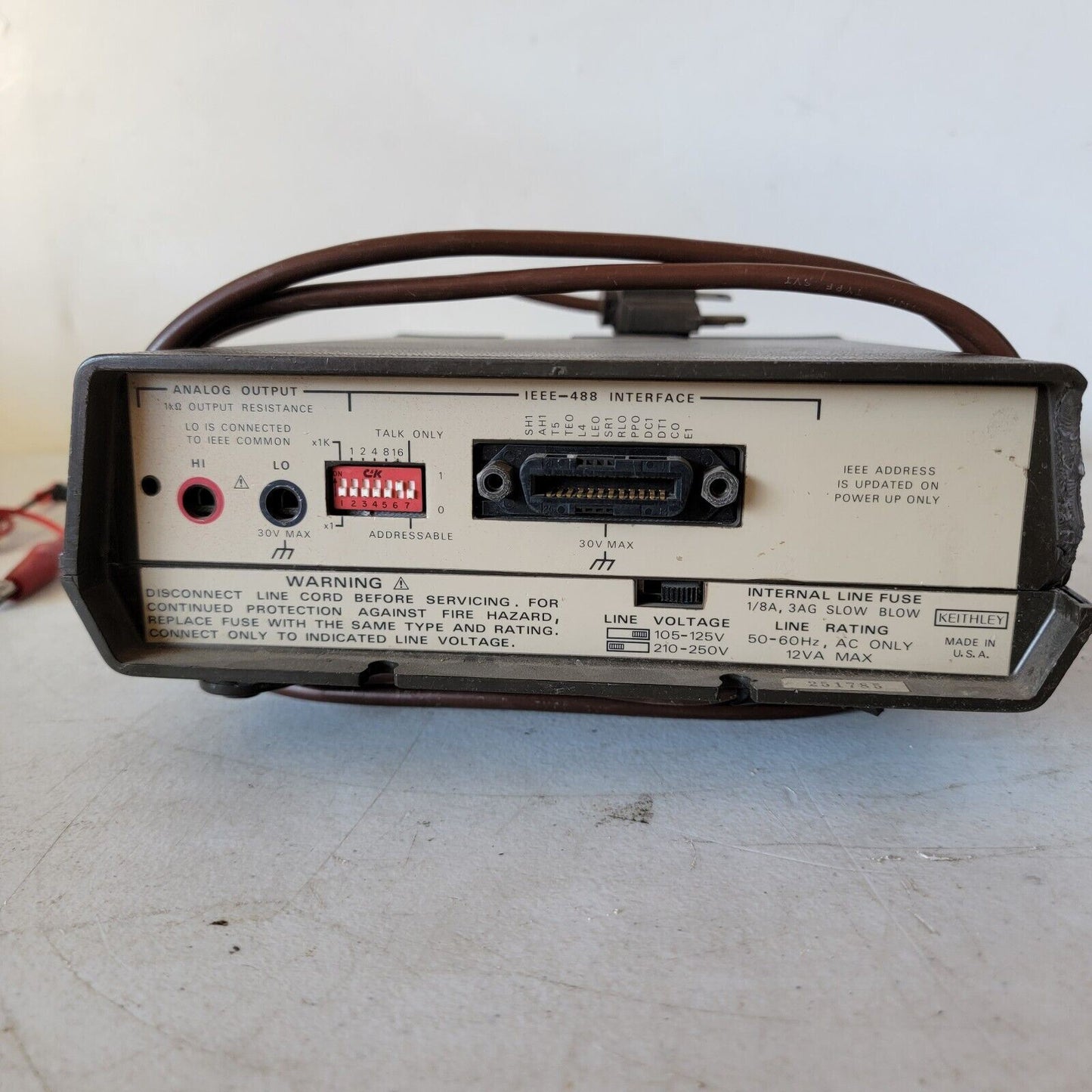 TESTED-WORKS Keithley 197 Autoranging Microvolt DMM Digital Multimeter w/ Manual