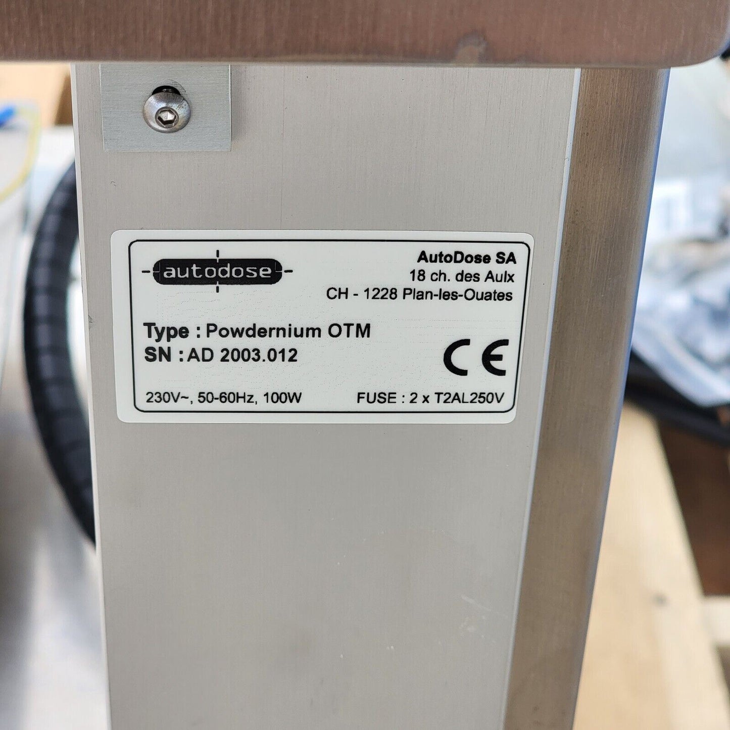 Powdernium OTM Autodose Powder Filling System with Software, Control Box, Manual