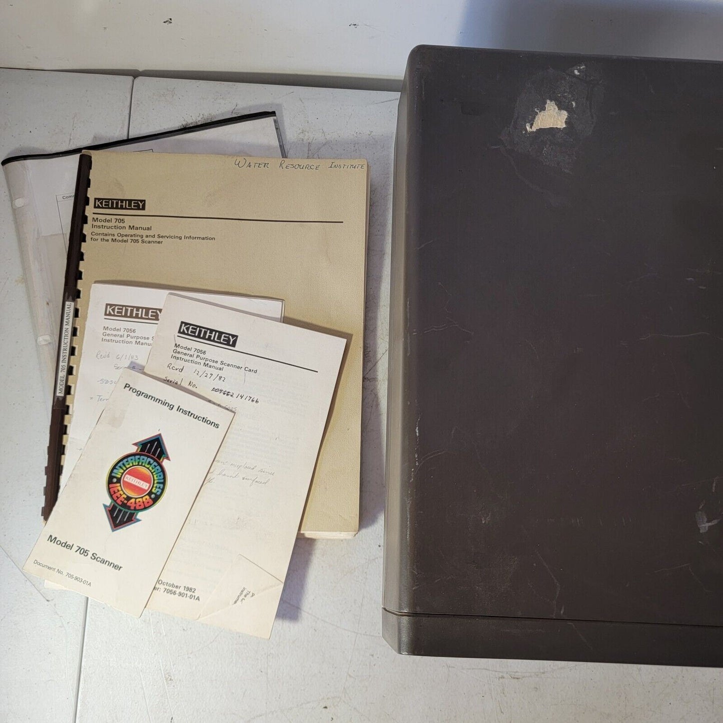 Keithley 705 Scanner w/ Manuals, 7055 General Purpose Relay and 7059 Low Voltage