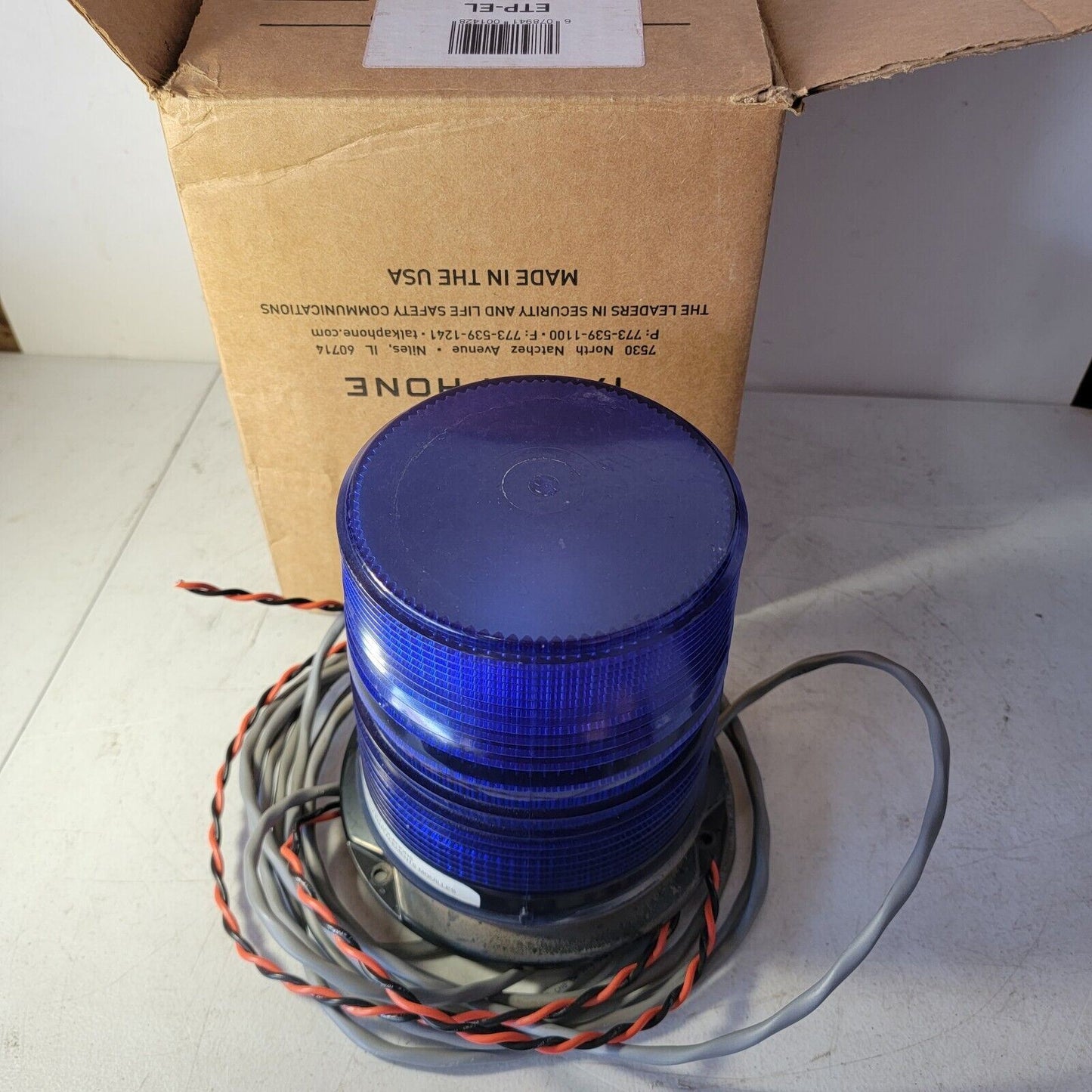 Talk-A-Phone ETP-EL Blue Light 120 Volt