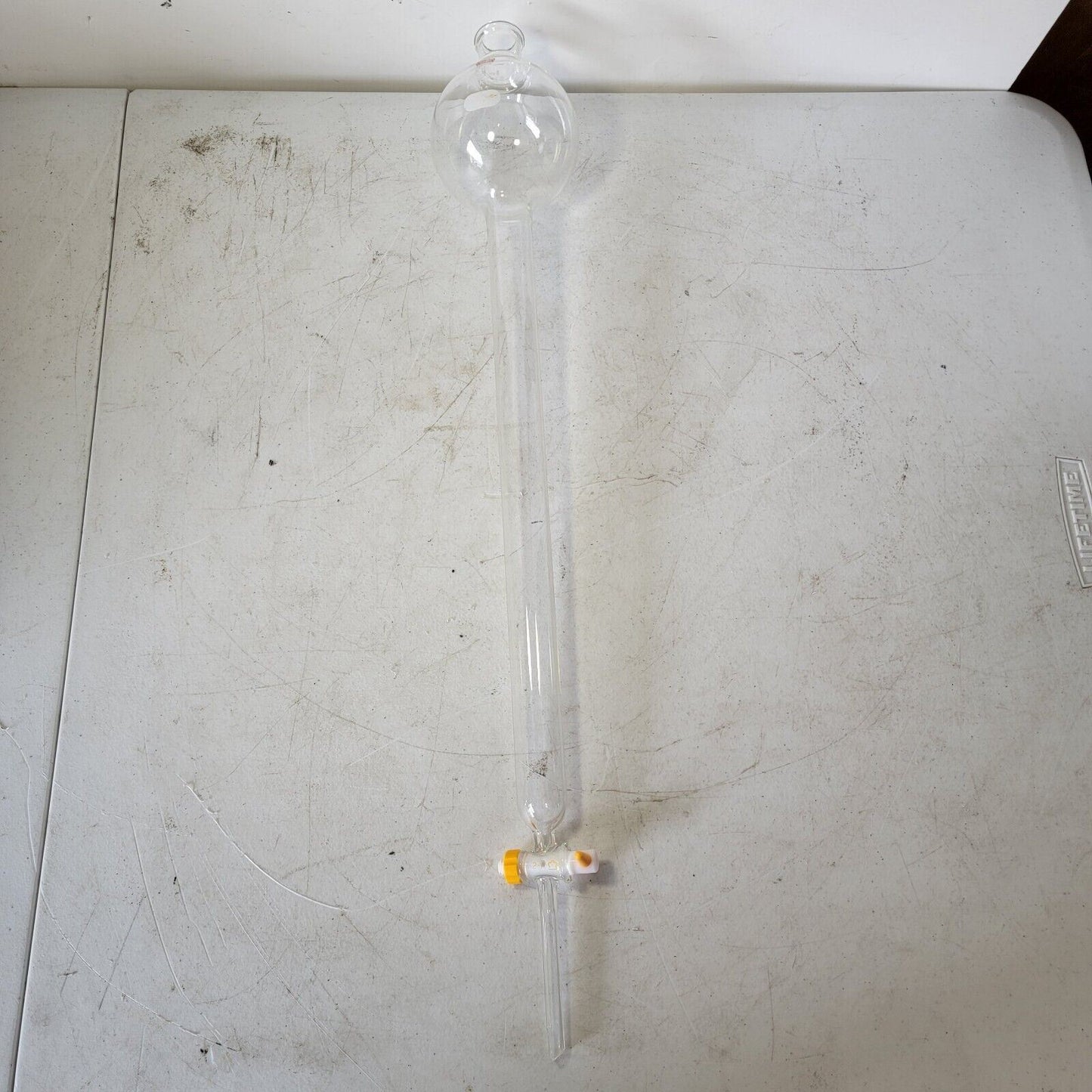 KONTES Glass 300mL Reservoir Chromatography Column Pyrex Glassware