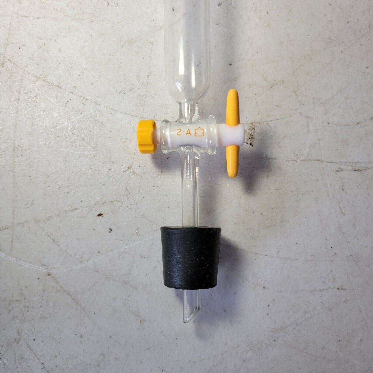 KONTES Glass 250mL Reservoir Chromatography Column Pyrex Glassware