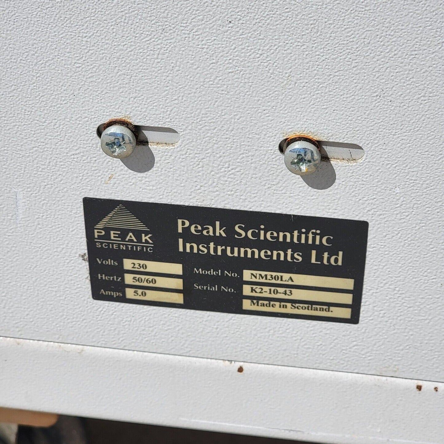Peak Scientific NM30LA Nitrogen Gas Generator *For Parts*