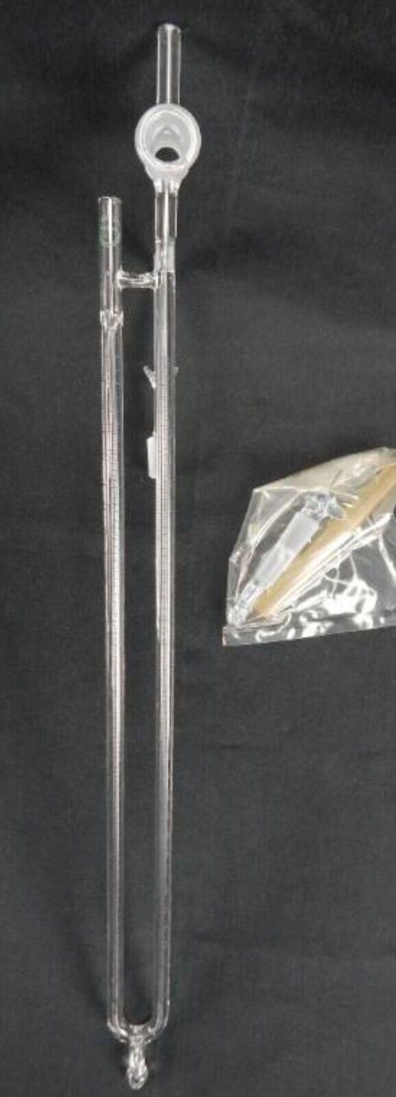 Vintage Mercer Glass Works Merco Pyrex Glass Manometer No. 9496