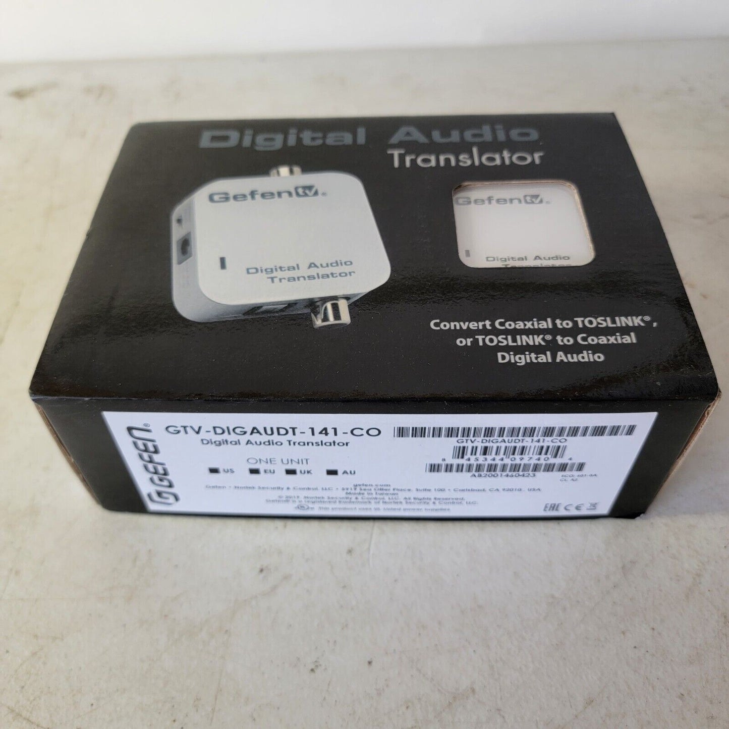Digital Audio Translatir GTV-DIGAUDT-141-CO Coaxial to TOSLINK