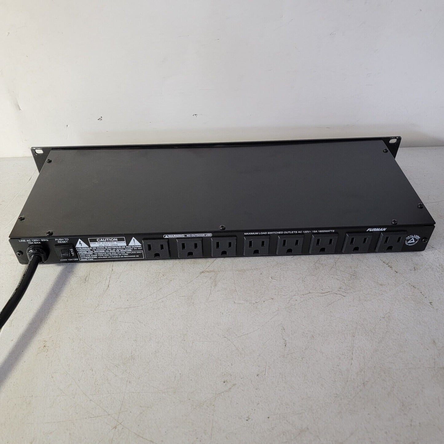TESTED Furman RP-8, Rack Mount 1U, 8 Port Power Conditioner