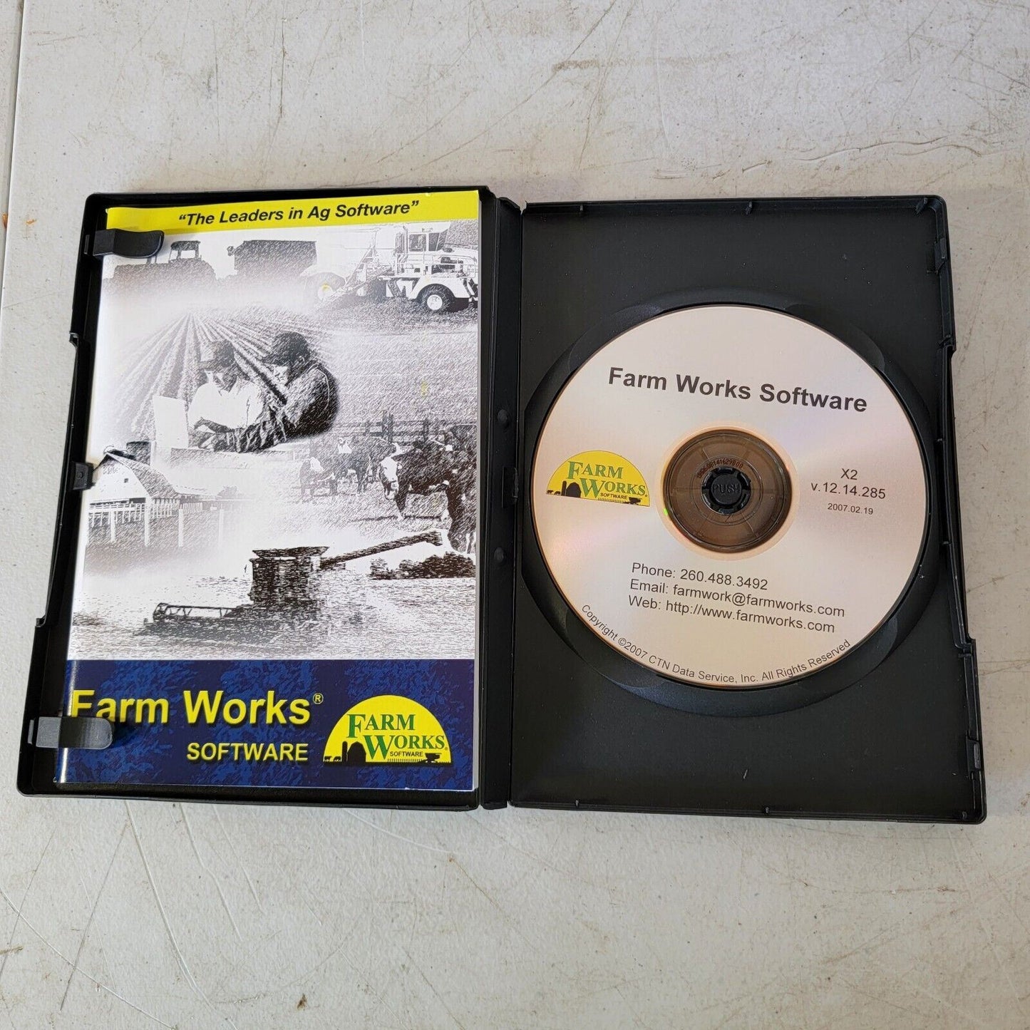 Farm Works Ag Software X2 CD Disk w/ Key Code