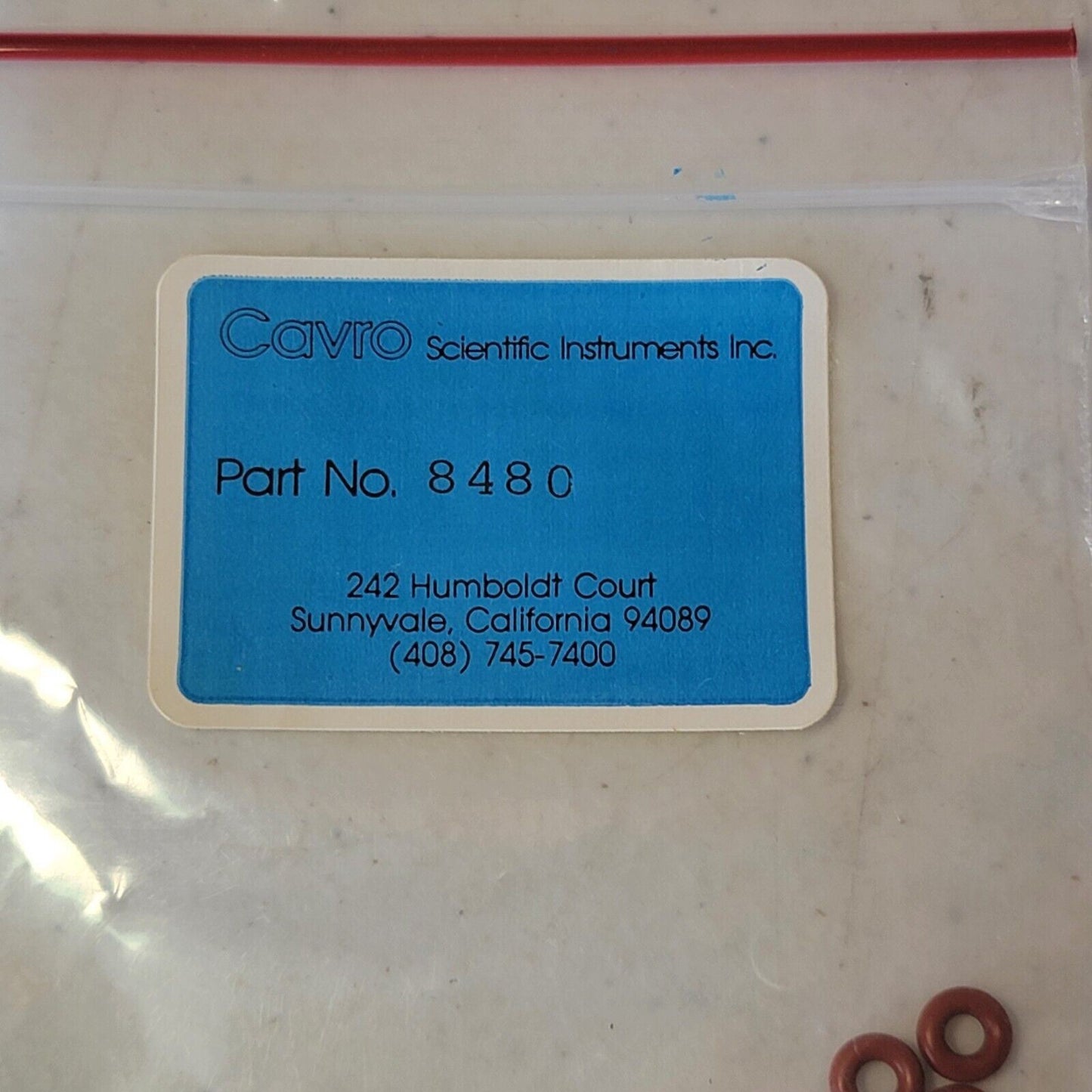 4x Cavro Scientific Instruments 8480 O-ring Seal