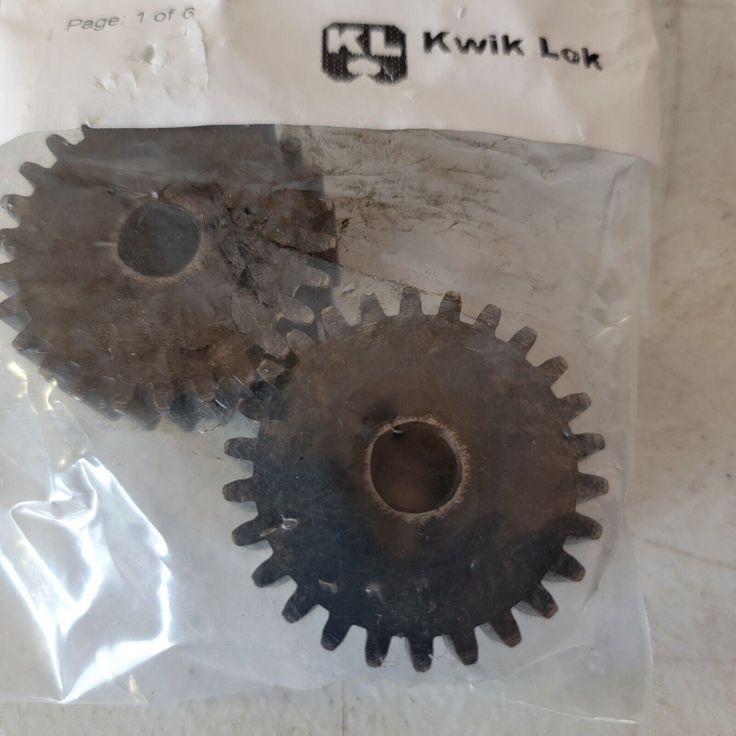 2x Kwik-Lok Gears 08-002416 Steel 1-3/4" OD, 7/16" ID