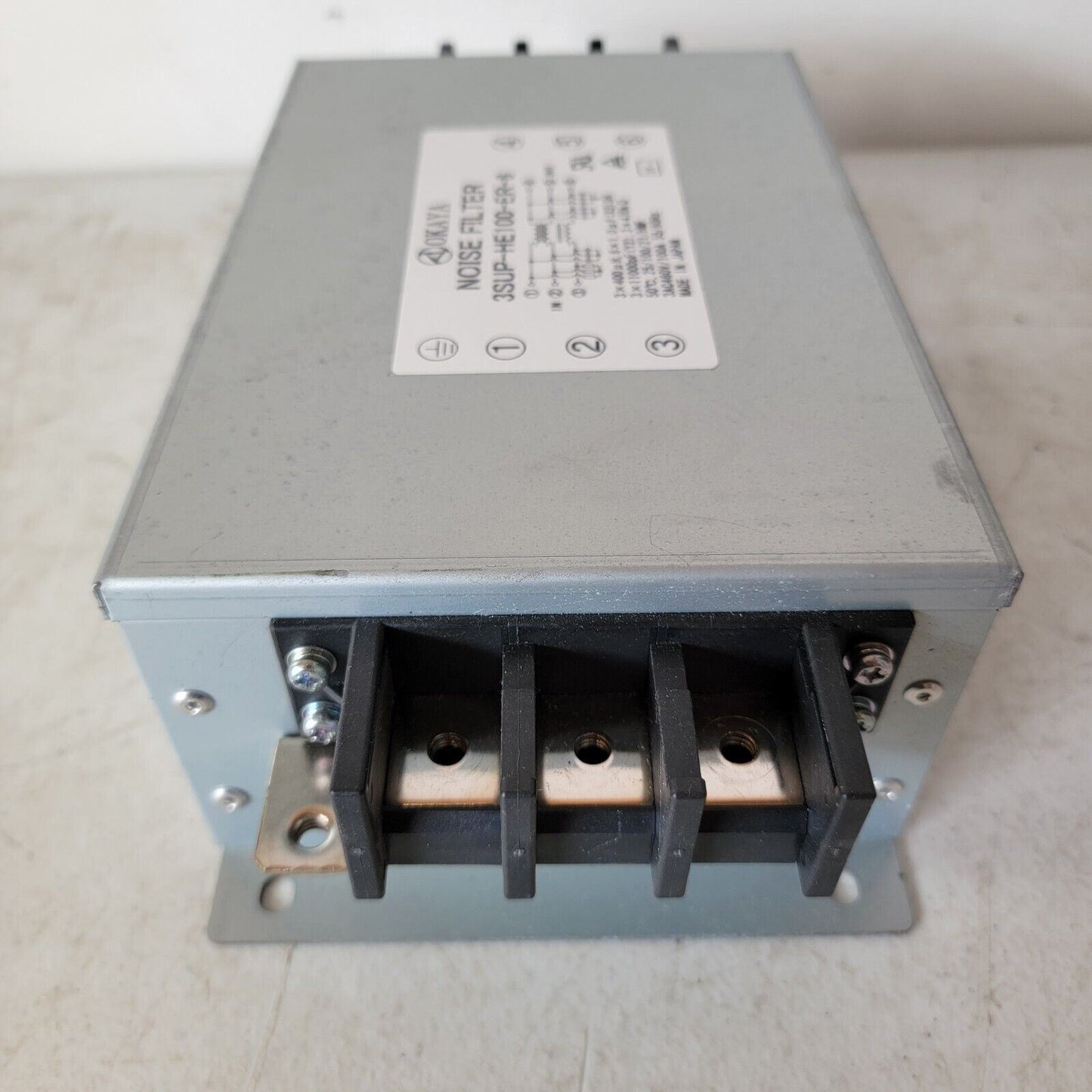 OKAYA Noise Filter 3SUP-HE100-ER-6 3SUPHE100ER6 3AC460V 100A 50/60Hz