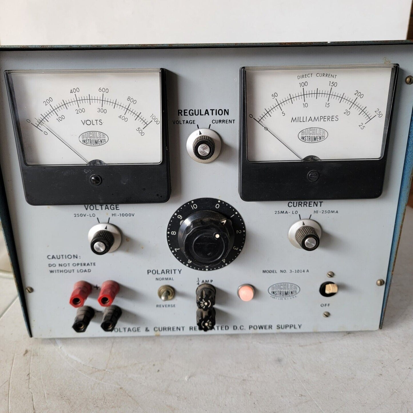 TESTED-Buchler Instruments 1000v 250mA Voltage Current Regulated DC Power Supply