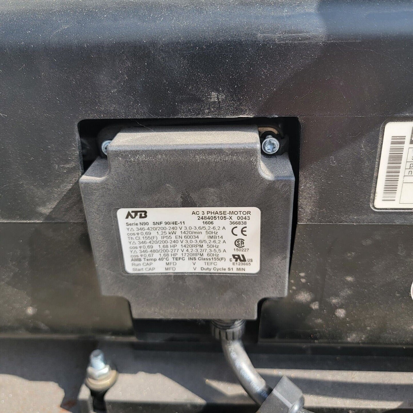 BUSCH Rotaty Vane Vacuum Pump SV 1040 C 000, 120 mBar Absolute Pressure