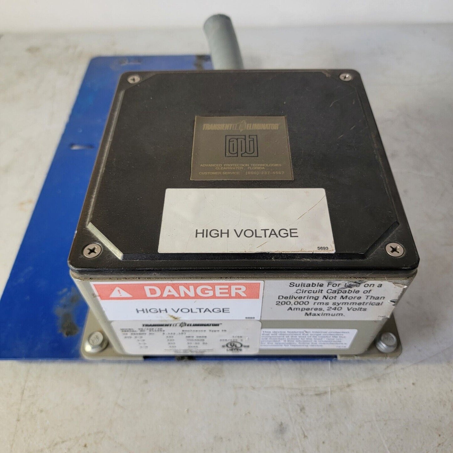 Transient Eliminator TE/2XF/3R Surge Protector 208/120V 50-60Hz Enclosure 3R