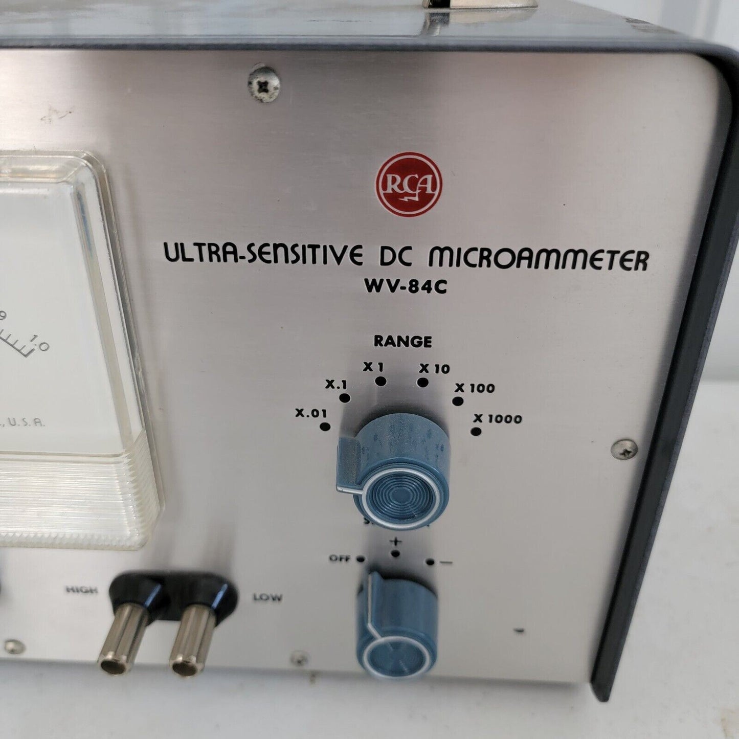 RCA WV-84C Ultra-Sensitive DC Microammeter Microamperes