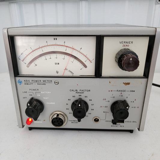 TESTED- WORKS HP Hewlett Packard / Agilent / Keysight 431C Power Meter