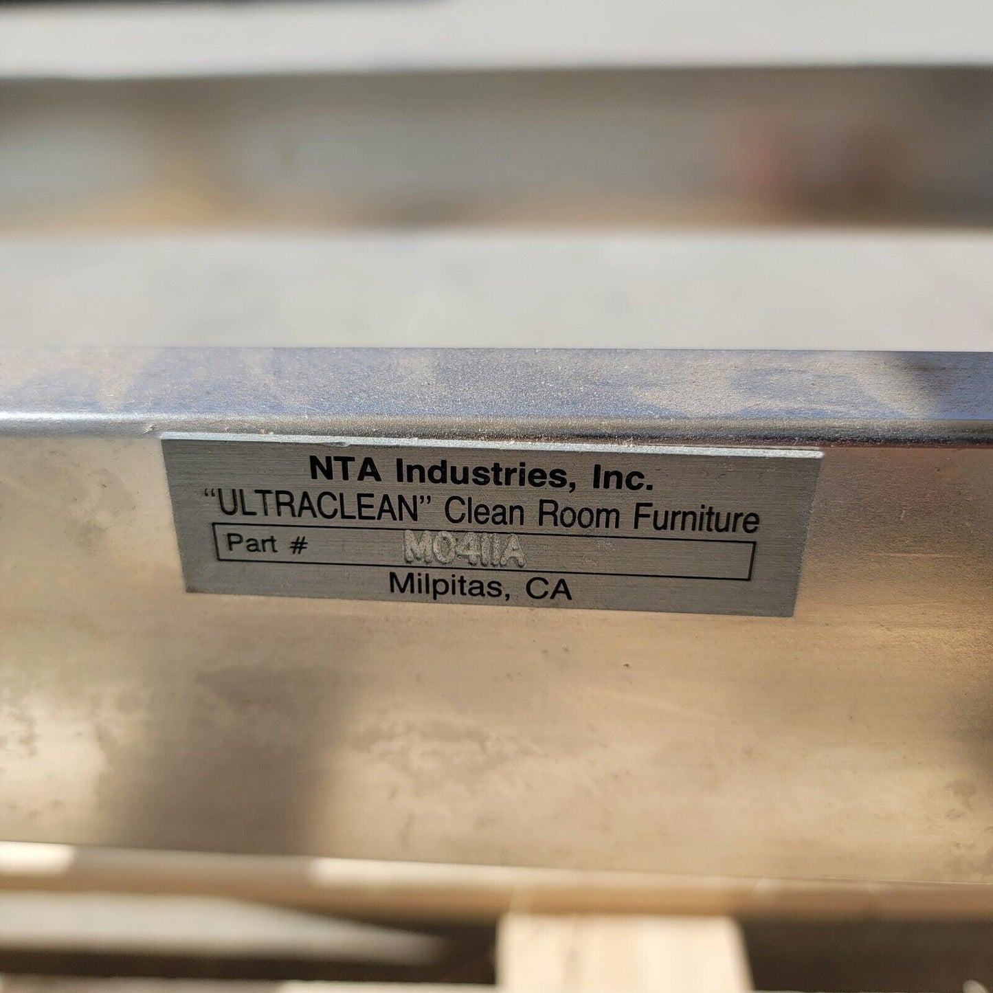 NTA Industries ULTRACLEAN Air Vibration Isolation Table Stainless Steel MO411A