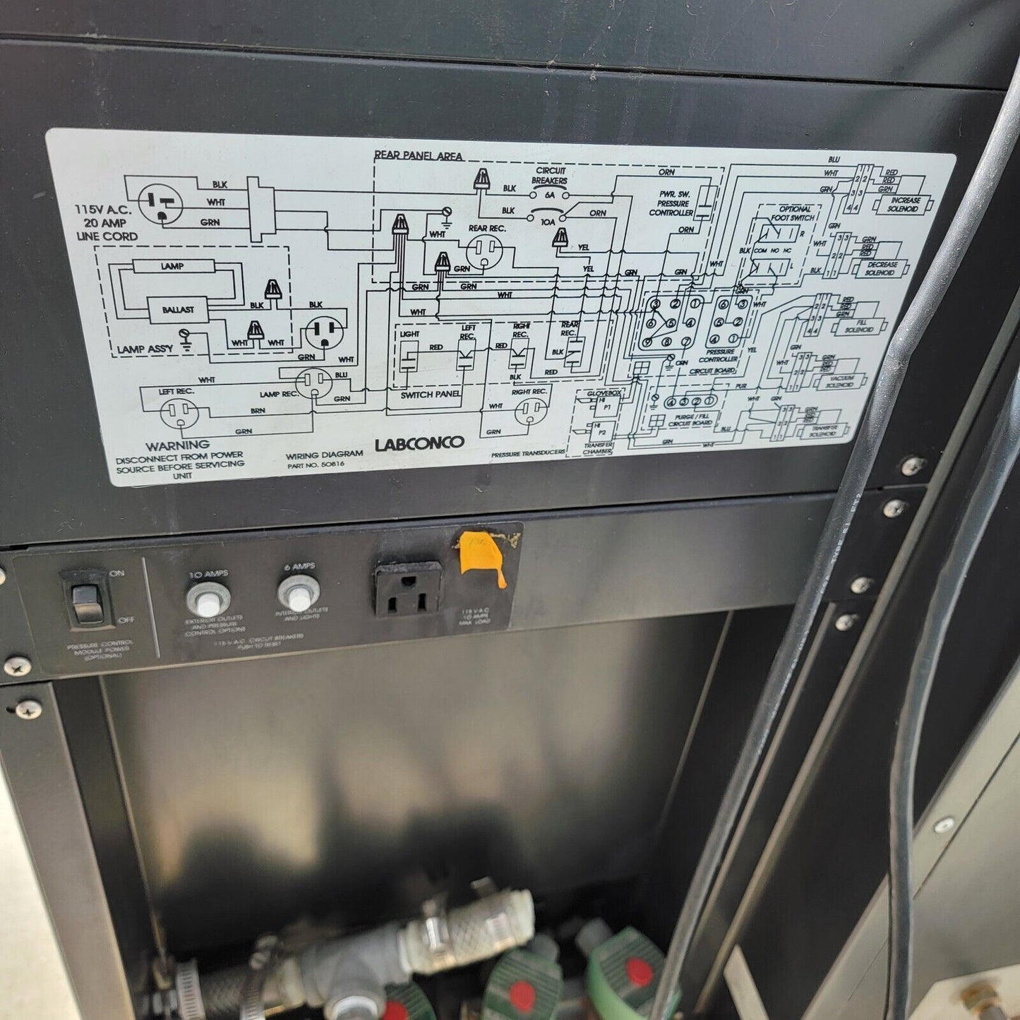 *Missing Glass* Labconco Air-Free Inert Gas Controlled Atmosphere Glove Box