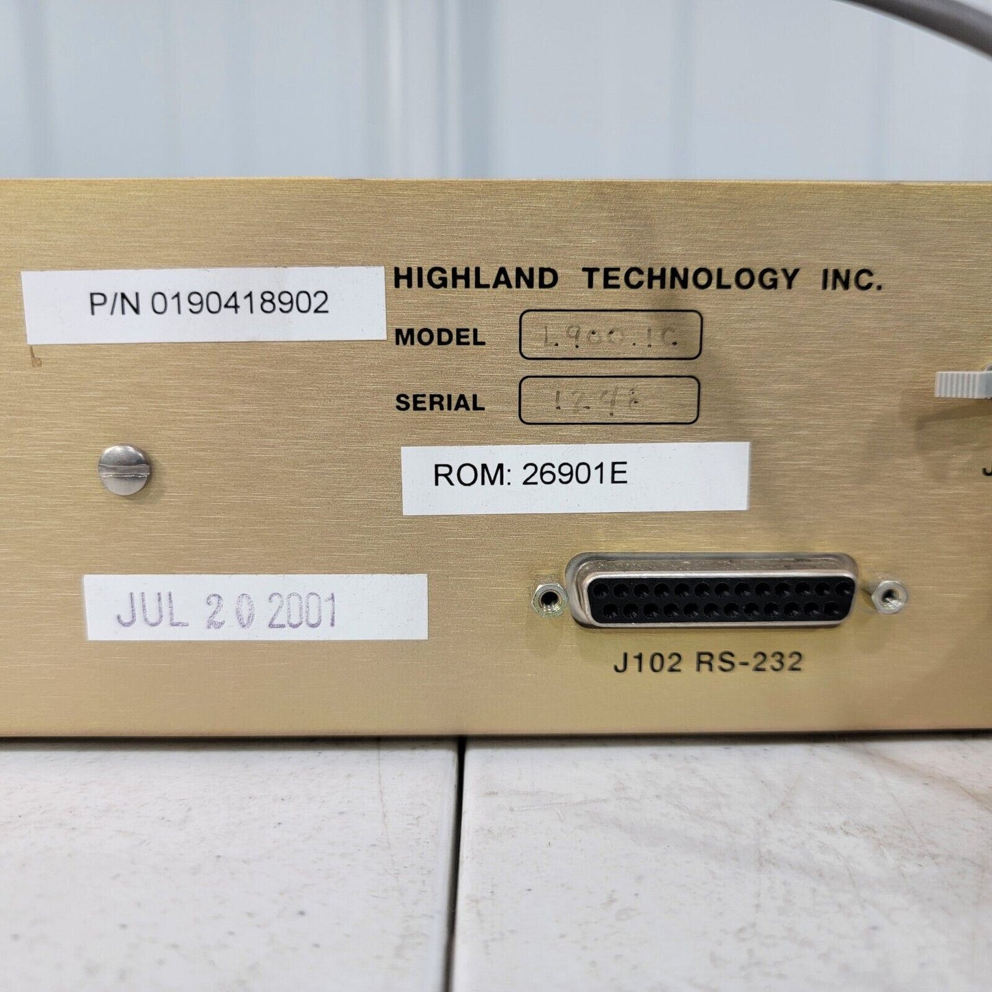 Highland Technology Varian Model L900 0190418902 Temperature Controller