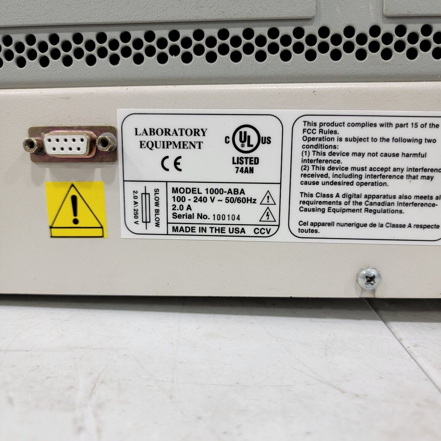 CCV Labscan CADCAM Ventures 1000-ABA Laboratory Equipment 3-Axis Measurement
