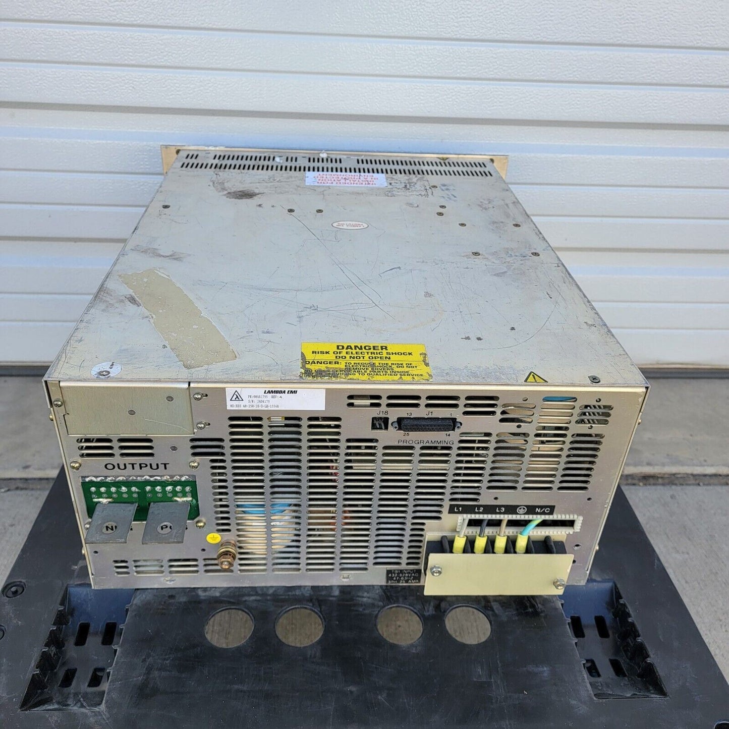 Lambda ESS 40-250-18-D-LB-1556A Adustable Power Supply 10kW 40v, 250A, 480VAC IN