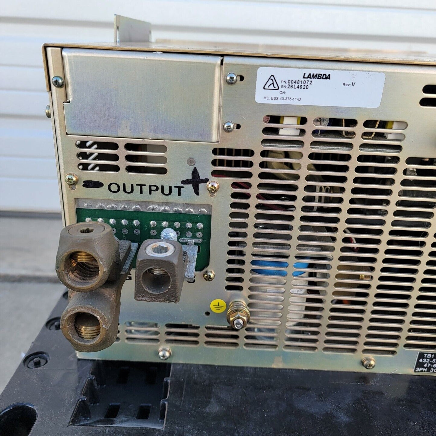 Lambda ESS 40-375-11-D Adustable Power Supply 15kW 40v, 375A, 480VAC IN