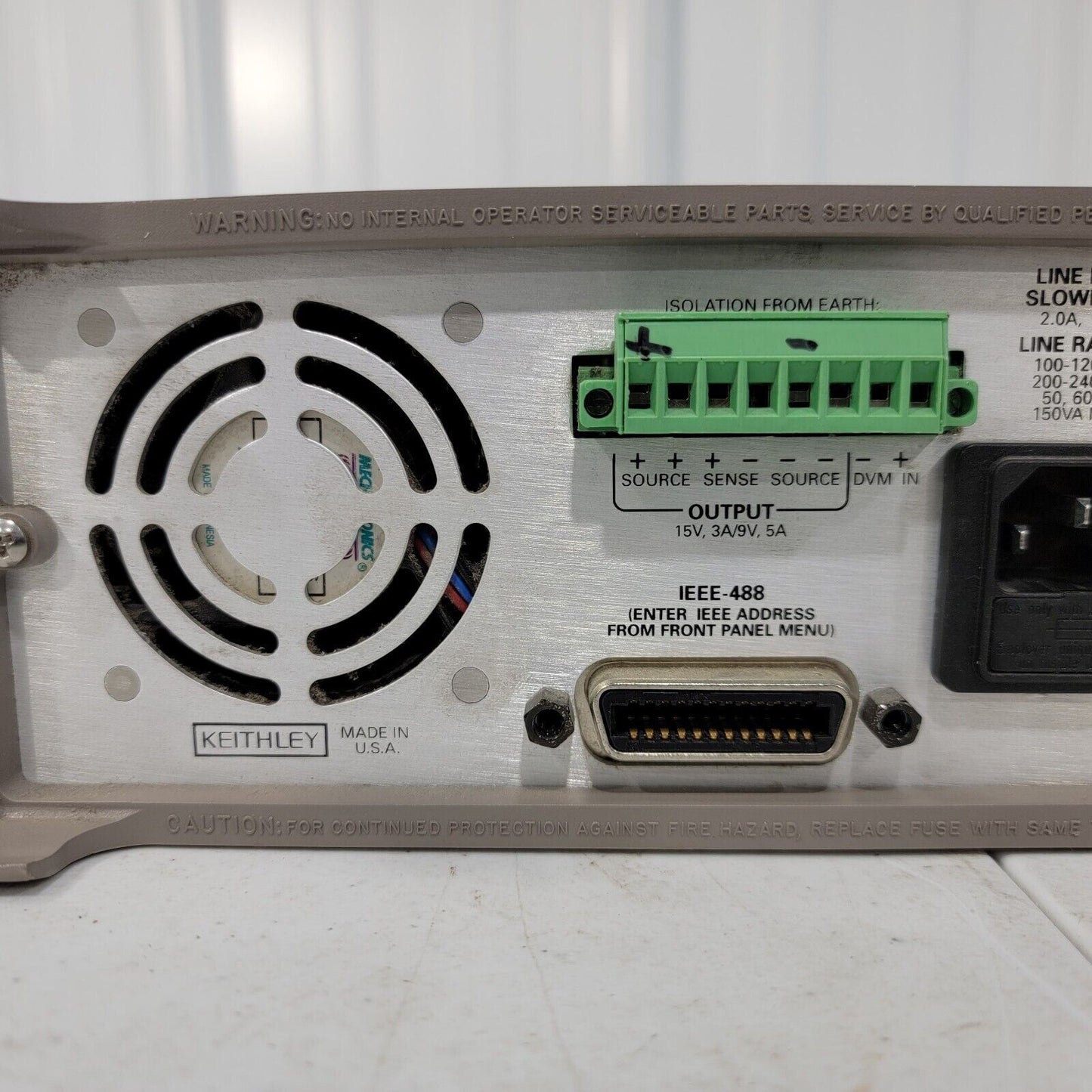 TESTED- Keithley 2303 High Speed Precision DC Power Supply Battery Simulator 15V