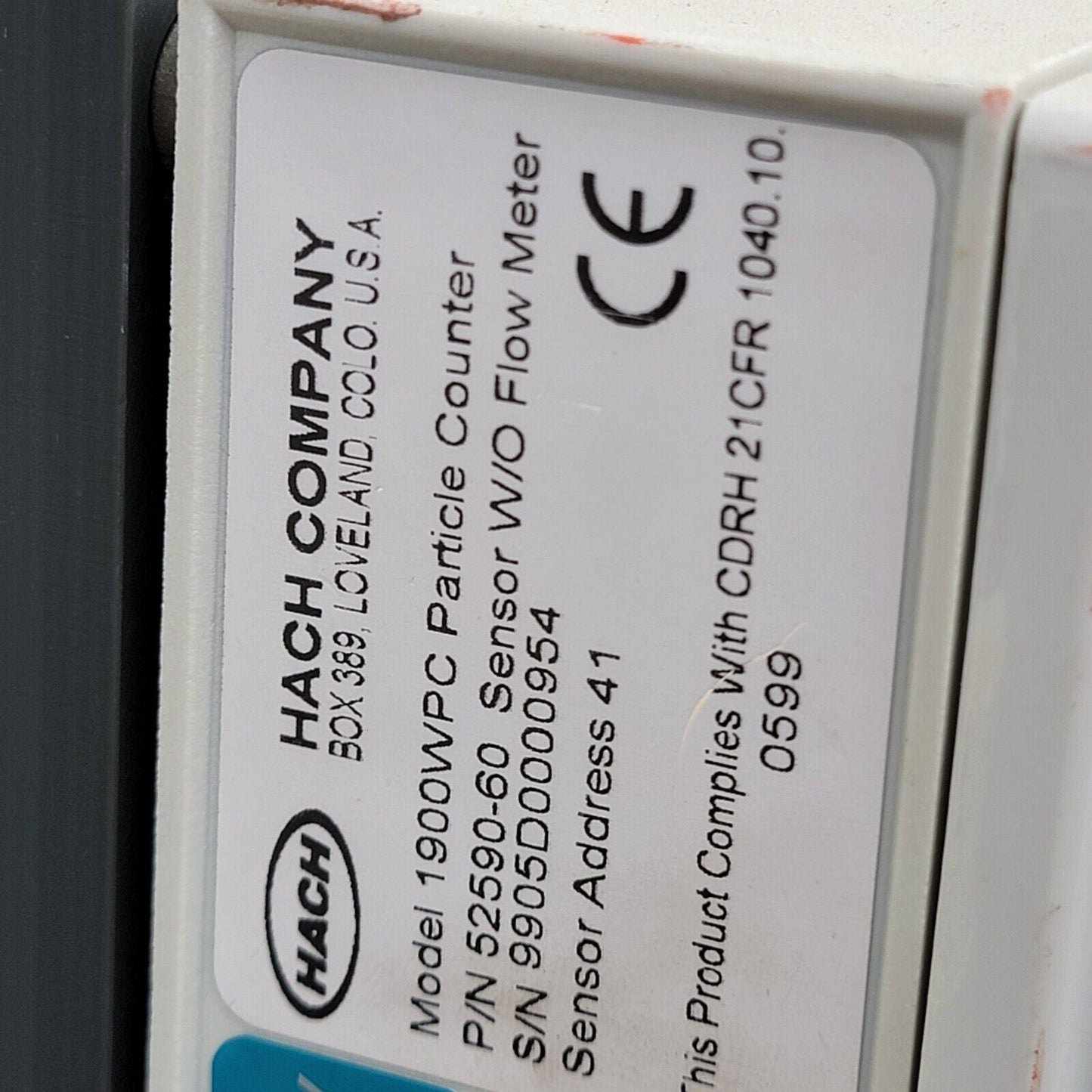 2x Set of Hach 1900 WPC Particle Counters 52590-60