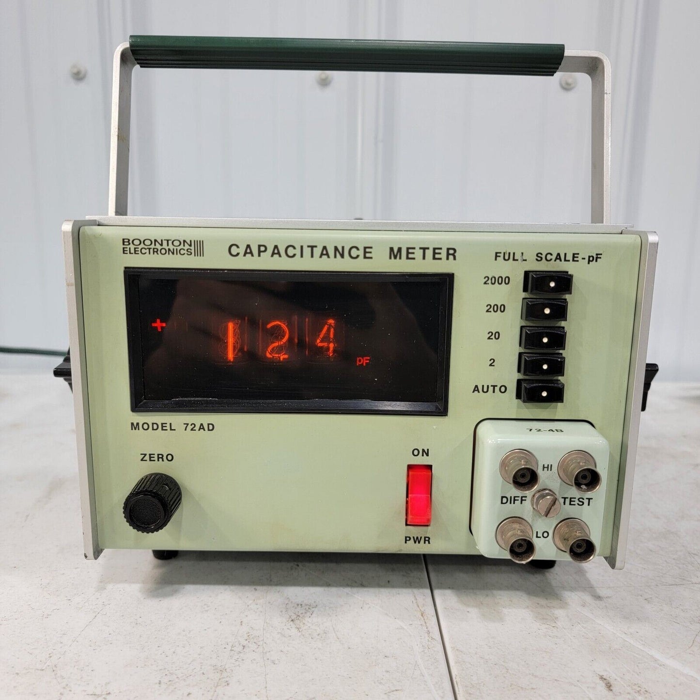 Boonton Electronics Model 72AD Capacitance Meter - Nixie Tube Display Vintage