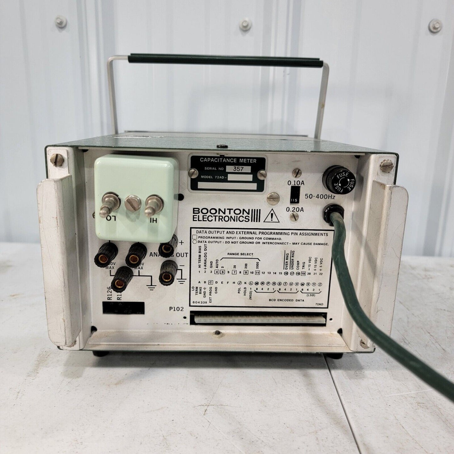 Boonton Electronics Model 72AD Capacitance Meter - Nixie Tube Display Vintage