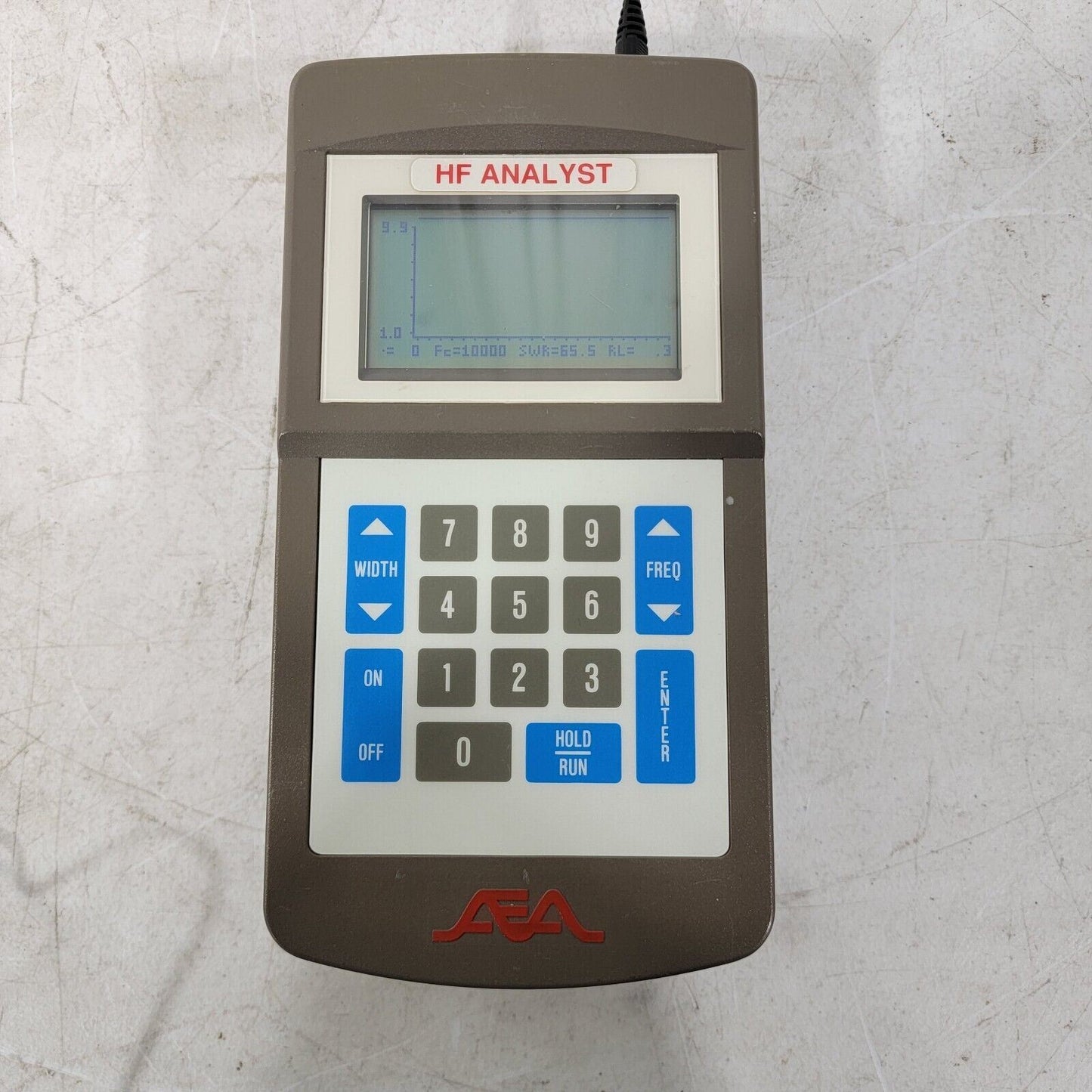 AEA SWR-121 HF Antenna Analyst HAM Cable and Antenna Analyzer w/ Power Cable