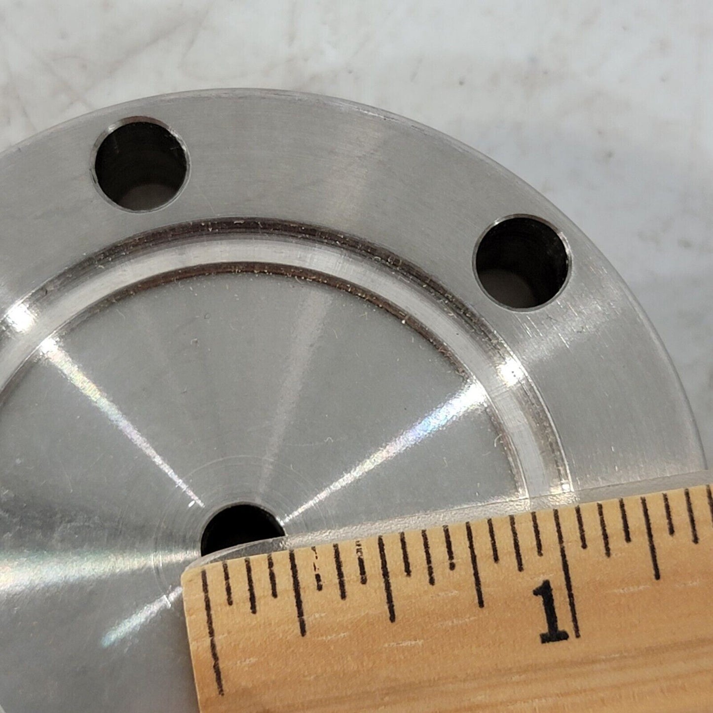 Huntington 2.75" CF Double-Sided Knife Edge DN35CF DN40CF High Vacuum 1/4" Hole