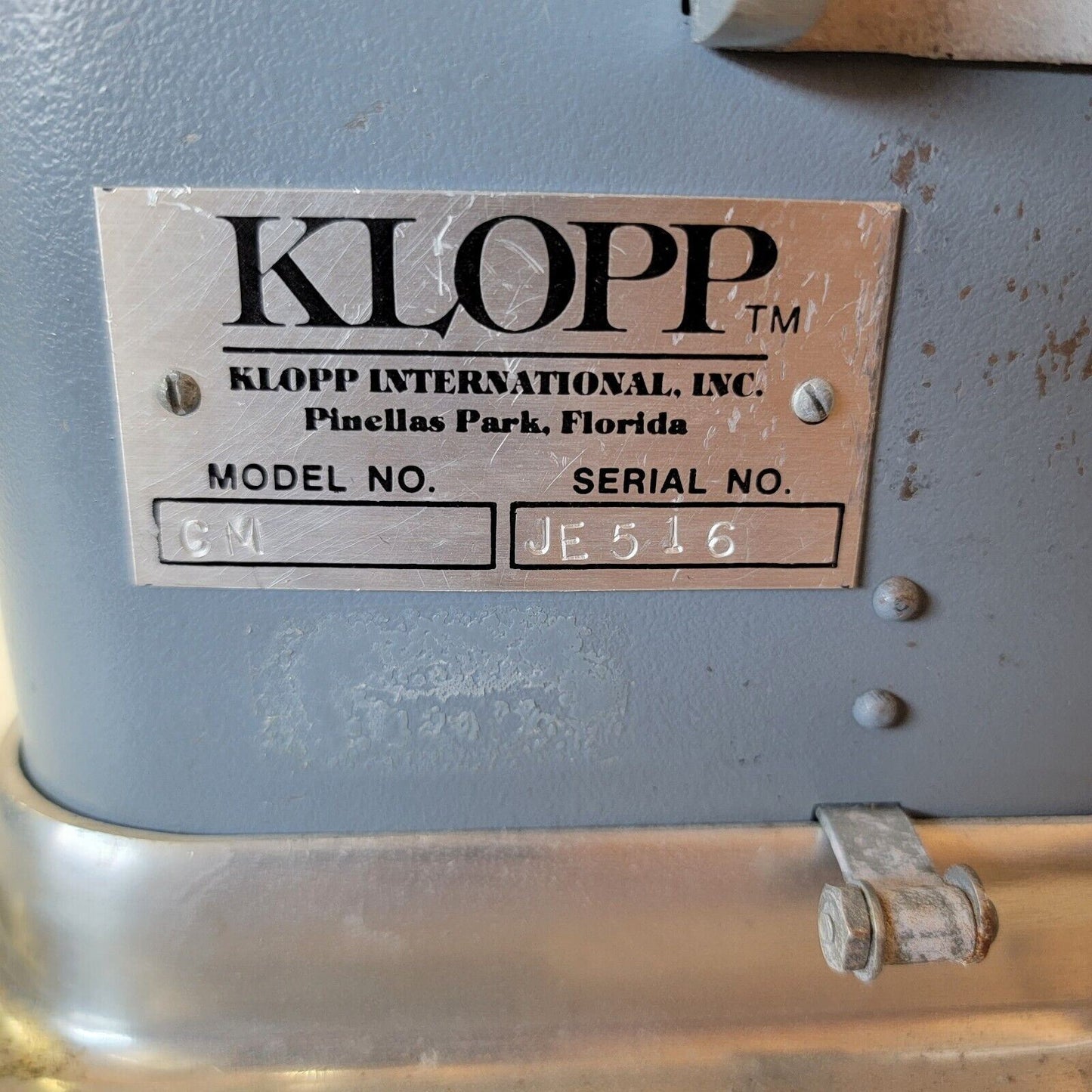 Vintage Klopp Manual Crank Coin Counter Machine Model CM, No Coin Tubes Included