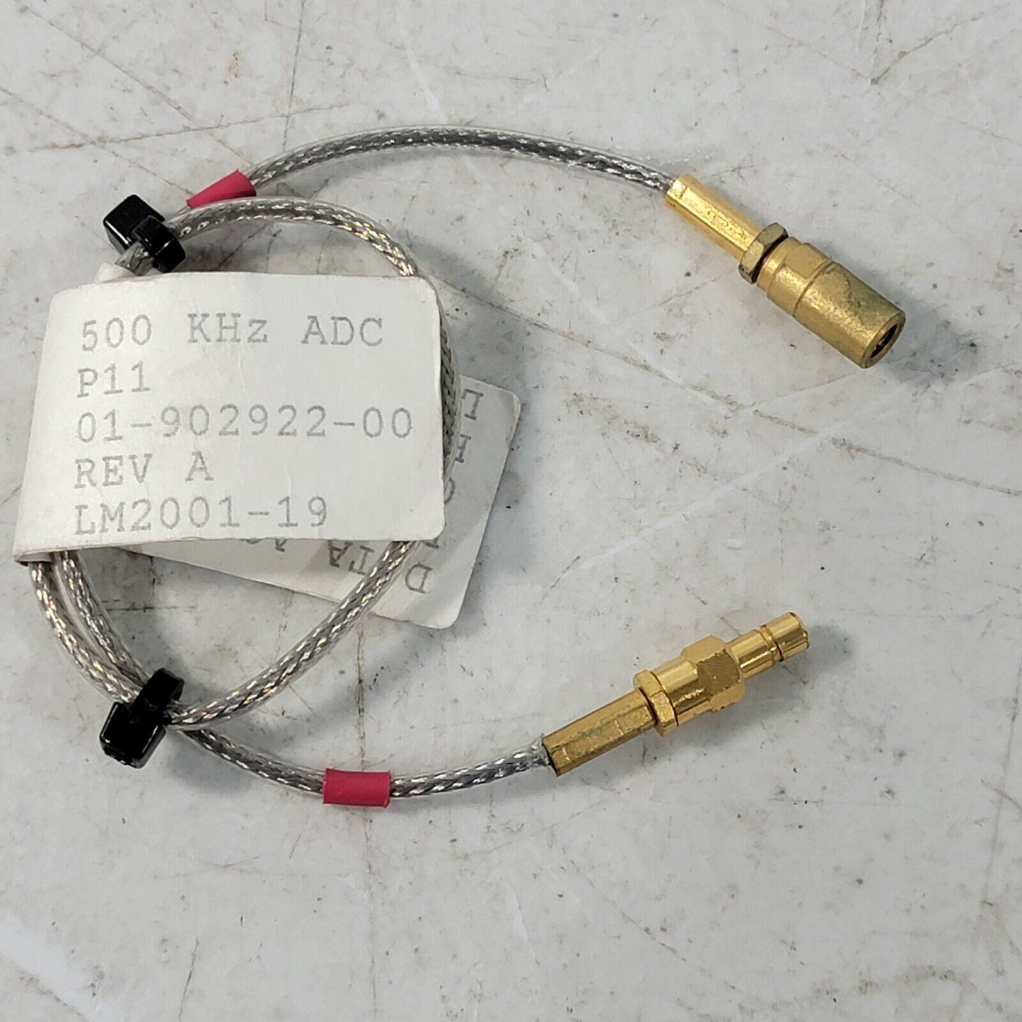 Gold Bruker Avance 500 KHz ADC P11 Cable Data Acq Cont P4 SMA Connector