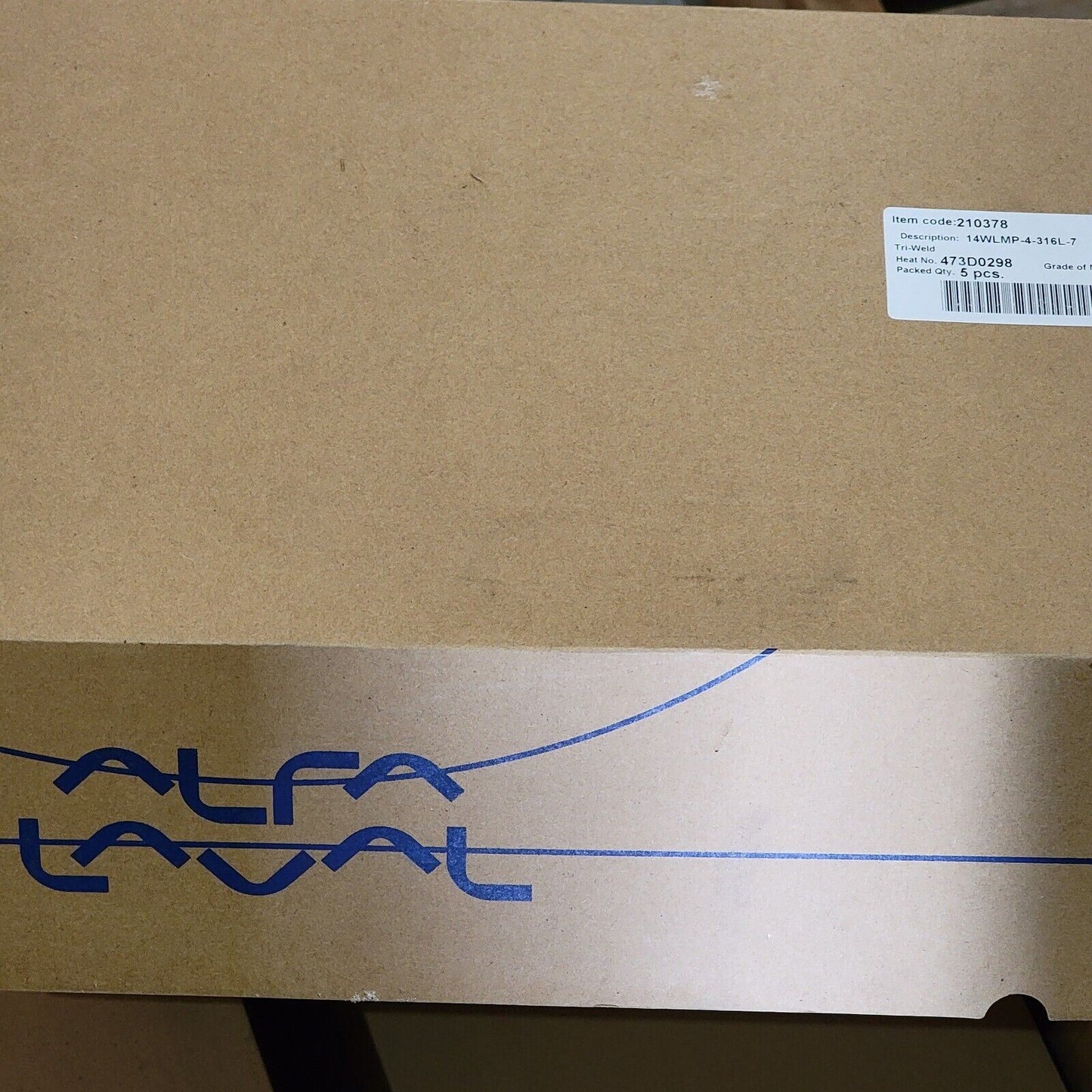 Alfa Laval 210378 14WLMP-4-316L-7 Tri-Clamp 4" Fitting Flange Light Tank Ferrule