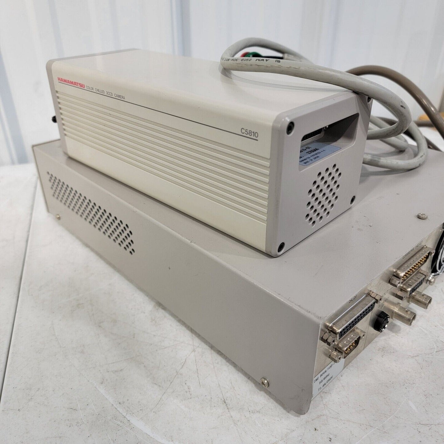 TESTED- WORKS Hamamatsu Color Chilled 3CCD Camera C5810 w/ Controller