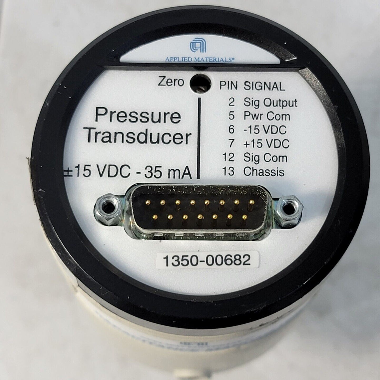 TESTED- Applied Materials AMAT Baratron Pressure Transducer 100mTorr 1350-00682
