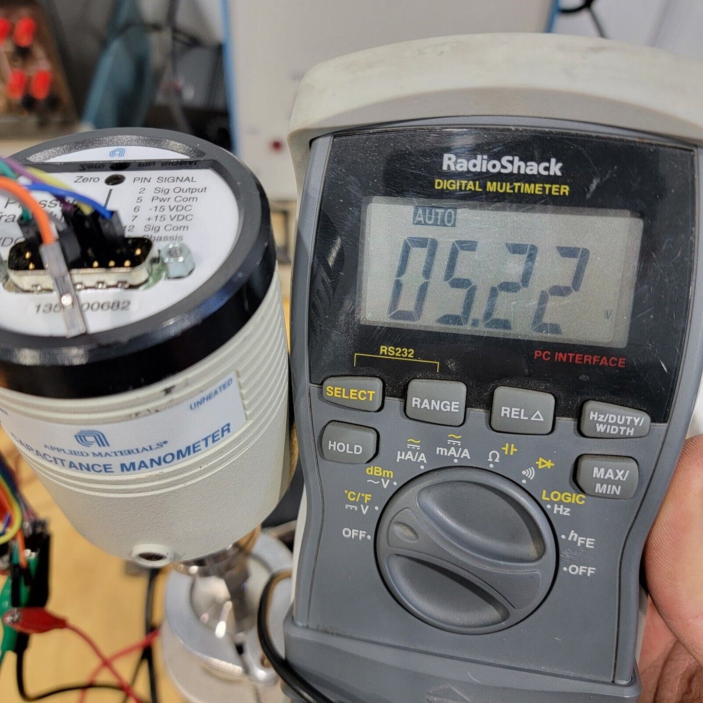 TESTED- Applied Materials AMAT Baratron Pressure Transducer 100mTorr 1350-00682