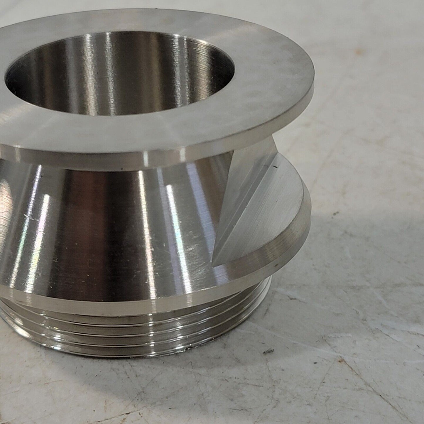 Edwards 2" Threads Vacuum Fitting Adapter KF50 NW50 Stainless Steel