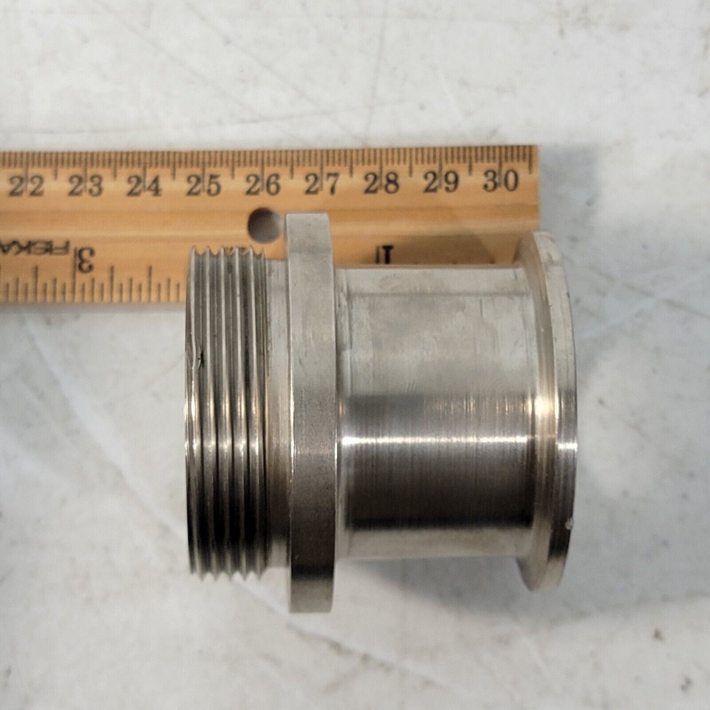 Edwards 1-1/2" Threads 2" OD Adapter To High Vacuum KF40 NW40