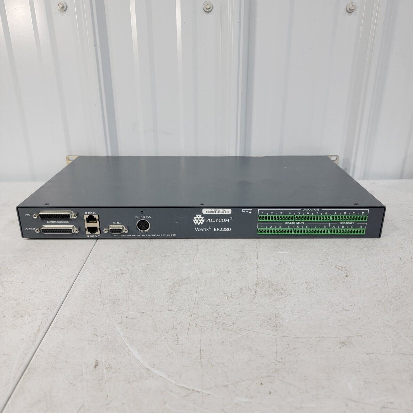 VORTEX EF2280Polycom Vortex EF2280 Multi-Channel Echo Noise *No Adapter*