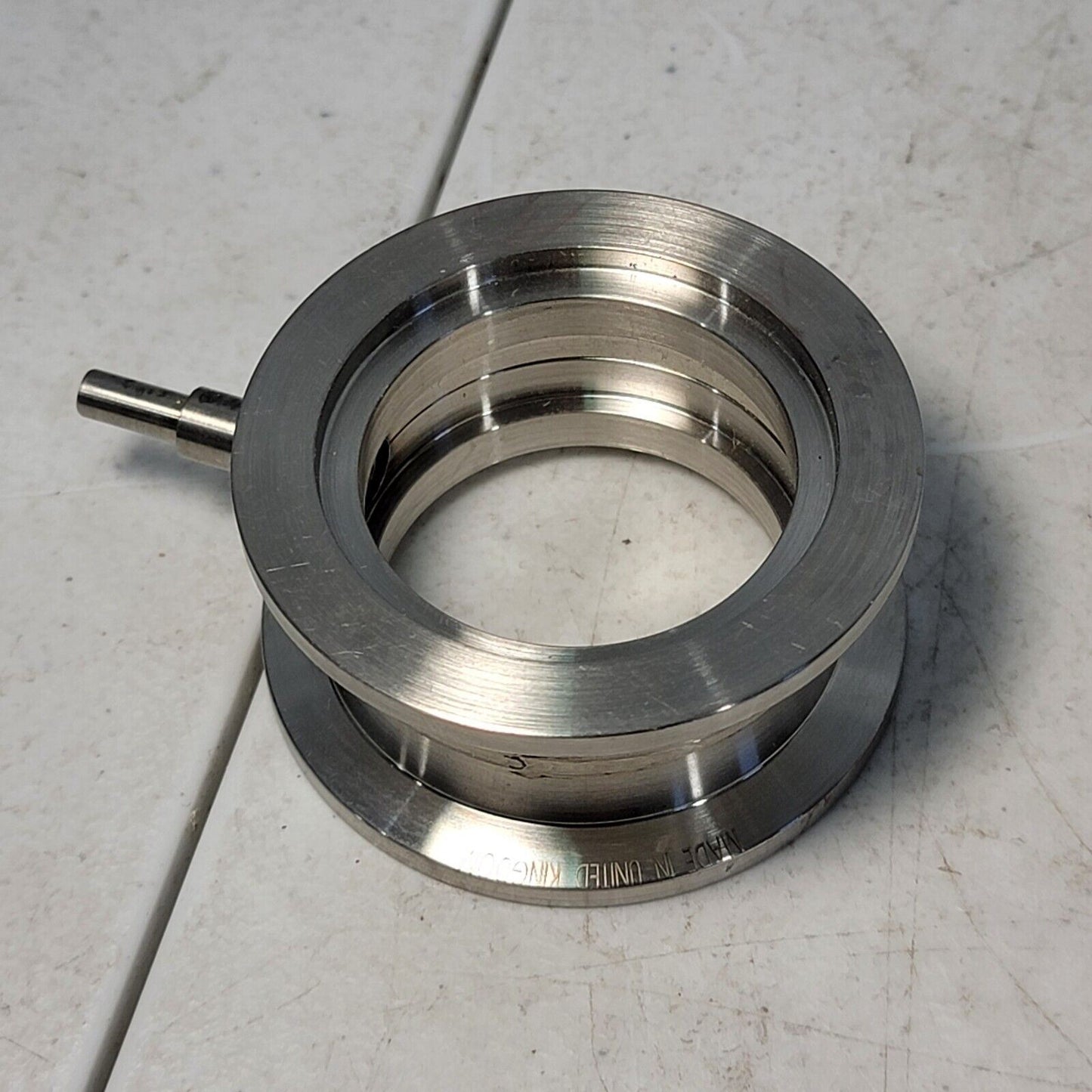 Edwards KF40 NW40 Through Nipple Vacuum Gauge 1/4" Weld-On Fitting