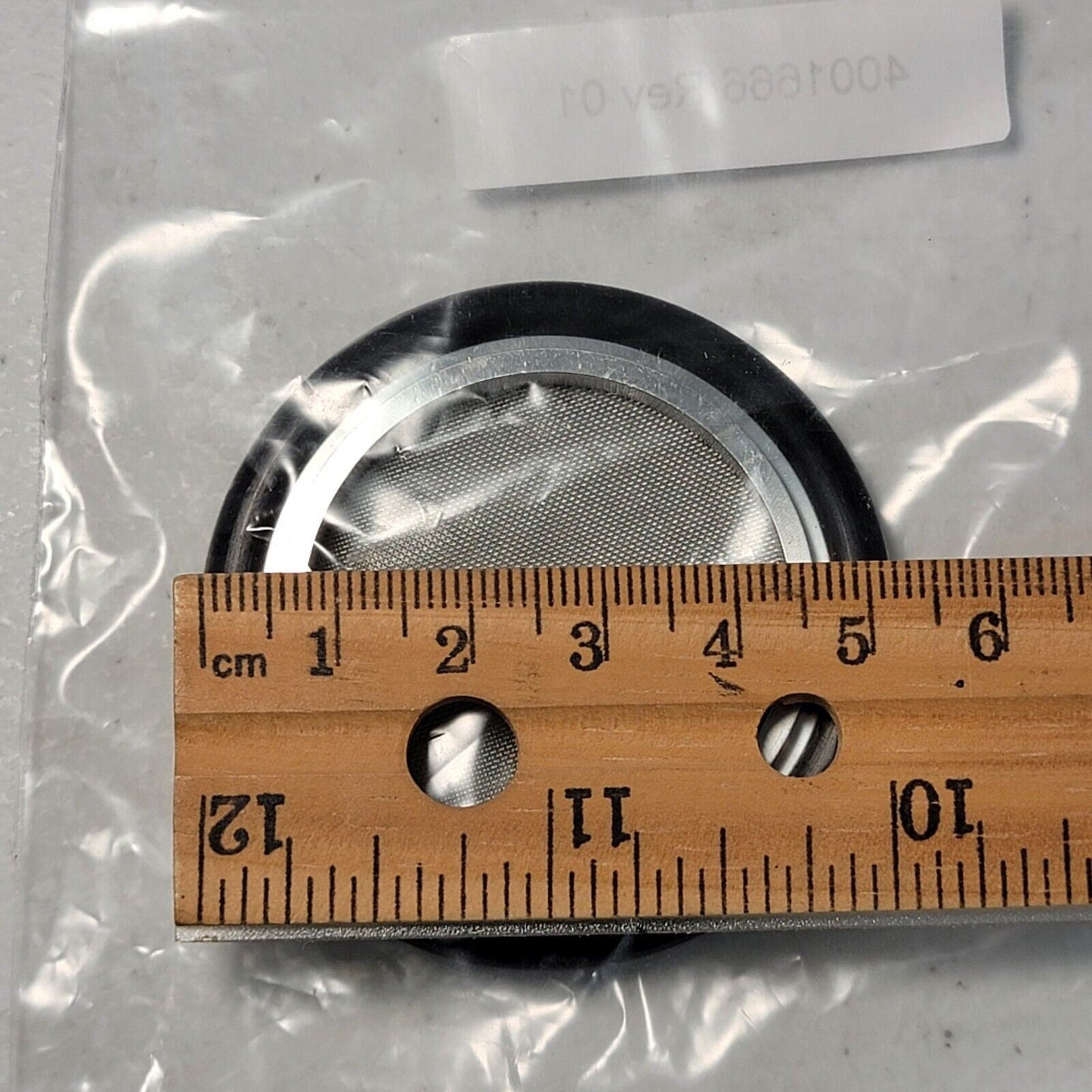 NW40 KF40 SS Centering Ring with Oring, Mesh Screen HPS MKS 4001666